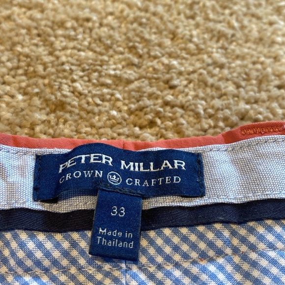 Peter Millar Crown Comfort Preppy Shorts Nylon Rose Pink Size 33 - Picture 2 of 10